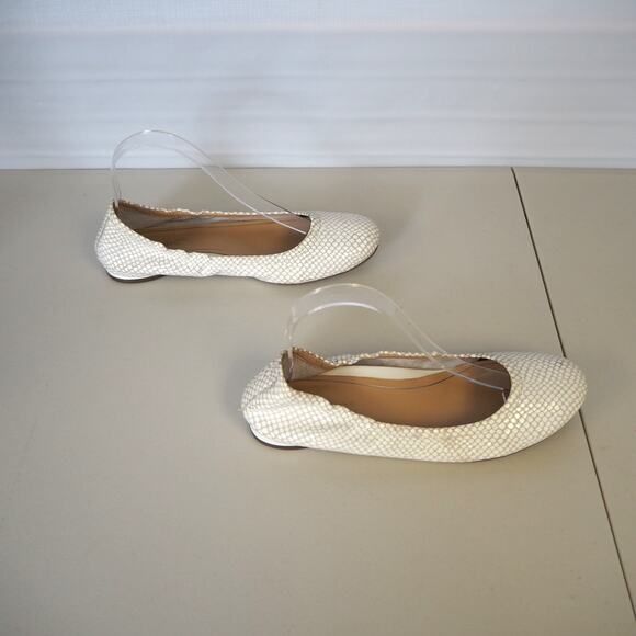 Vionic Women's Orthotic Alexa Embossed Lizard Leather Size 7.5 Ballet Flats - Picture 3 of 10